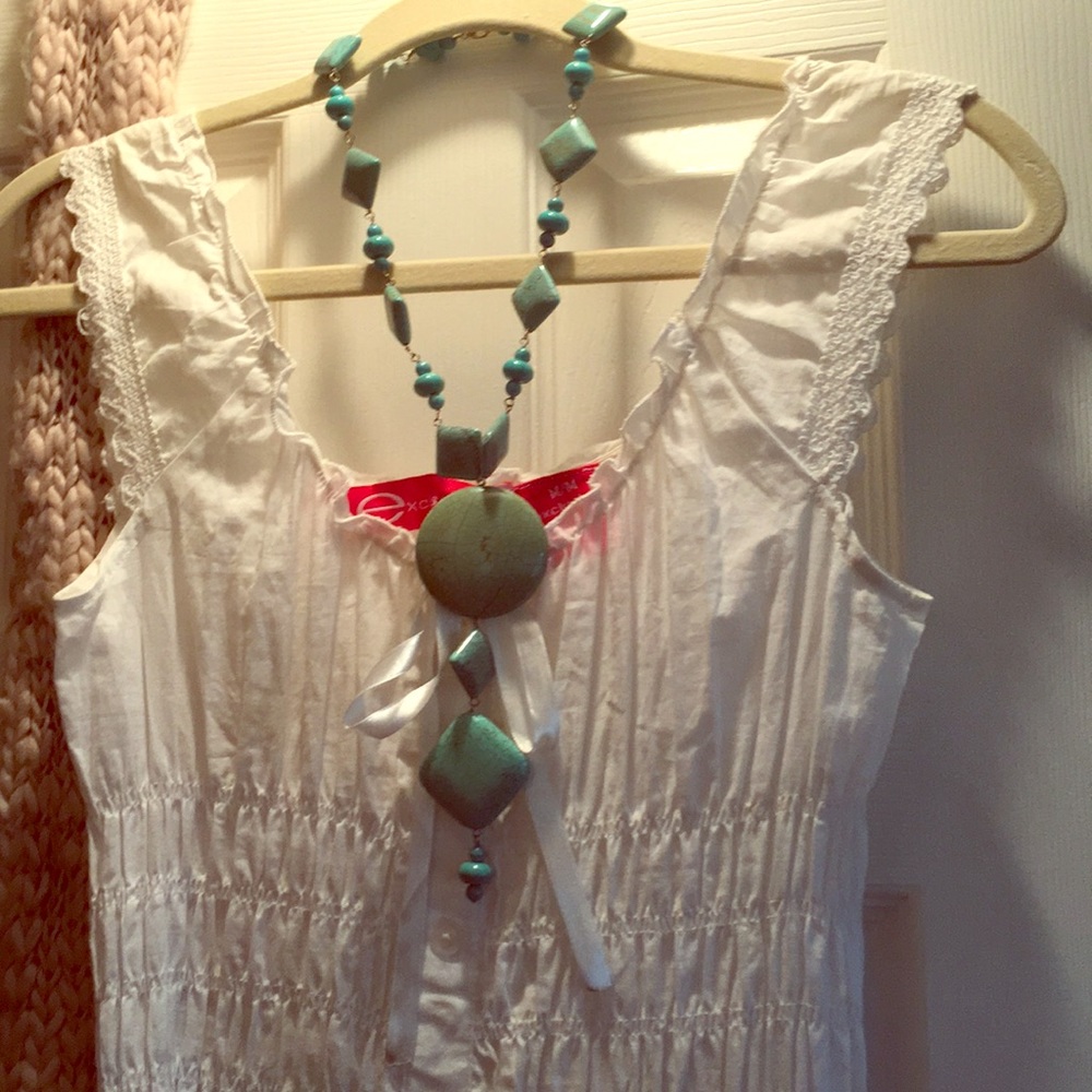 Vintage Hippie Chic/Boho Turquoise Necklace - Picture 2 of 5